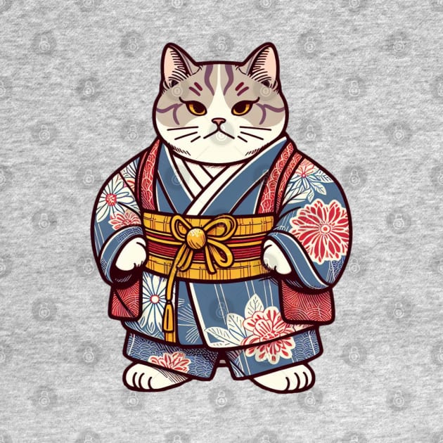 Japanese sumo cat by Japanese Fever